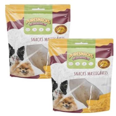 Imagem de Petisco Para Cachorro Orelha Bovina Snacks Natural Kit 2 - PURESNACKS