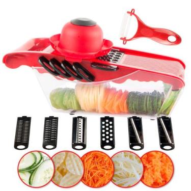Imagem de Mandolina Manual Para Cortar E Fatiar Alimentos Com Precisão - DESERT