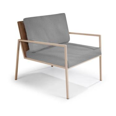 Imagem de Poltrona Sapucaia Aço Carbono Dourado - Drop mobiliário