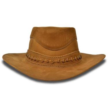 Imagem de Chapéu Australiano Couro Nobre 100% Trançado - FABRICAÇÃO NACIONAL, Am