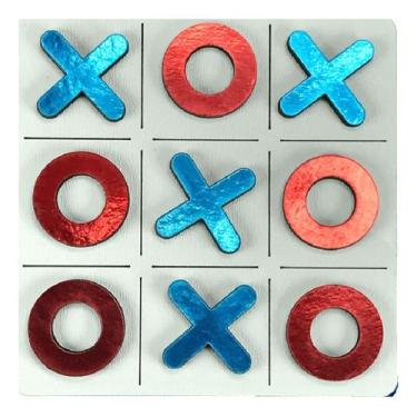 Imagem de Brinquedo Jogo Da Velha Interativo De Madeira Montessori - Topmixshop