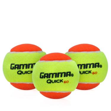 Imagem de Bola de Tênis e Beach Tennis Gamma Quick Kids Pacote com 03 Bolas