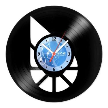 Imagem de Relógio De Parede Disco Vinil Escritório - Moeda Bitshars - VEC-023 - 