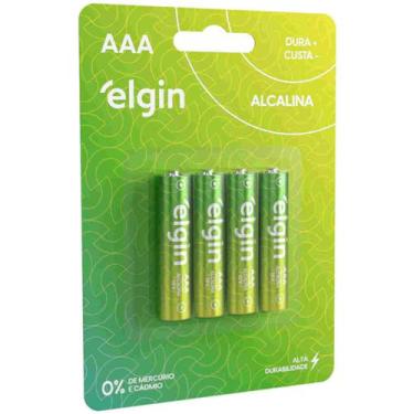 Imagem de Pilha Elgin AAA Alcalina 1,5v, Cartela 4 - 82155, 4
