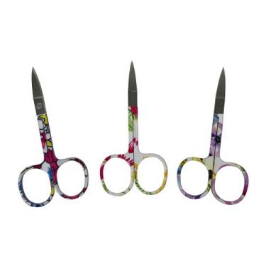 Imagem de Tesoura Tesourinha Para Cortar Unhas Sobrancelha Cílios Fan Nails
