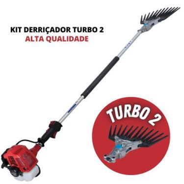 Imagem de Derriçadeira de Café com Motor Mitsubishi 2T Haste Longa e Kit Derriça