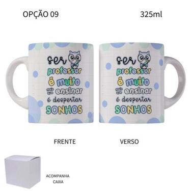 Imagem de Caneca 325ml Dia Dos Professores Corujinhas - LARANJA E MIMOS