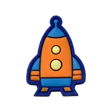 Imagem de Aplique Kit 10 Peças Espaçonave Laranja Emborrachado - RAE