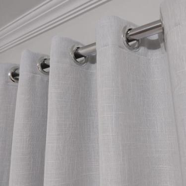 Imagem de Cortina De Blecaute 100% De Voil Linho Com Forro Corta Luz Tecido 4,00