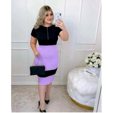 Imagem de Vestido Midi Biocolor zíper Moda Feminina Evangélica - Miss Flower, Li