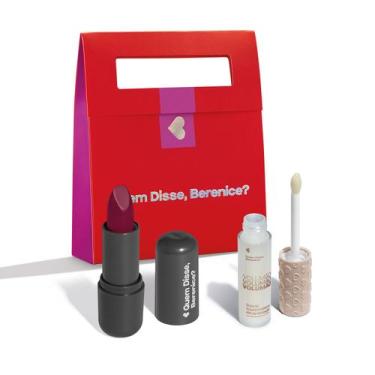 Imagem de Combo Presente: Batom Vermelho 3,8g + Gloss Incolor 9,5ml + Sacola Pre