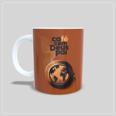 Imagem de Caneca Café Com Deus Pai 2025 LANÇAMENTO - Jlssublimação, Branco