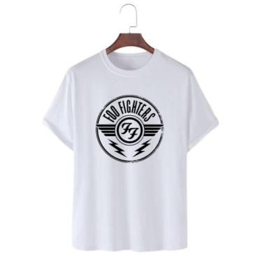 Imagem de Camiseta Masculina Foo Fighters Banda Rock Camisa Algodão - SEMPRENALU