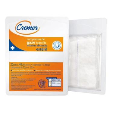 Imagem de Compressa de Gaze Cremer Esteril 10 Unidades