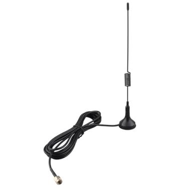 Imagem de Futheda Antena SMA de 868 MHz 5dBi base magnética omnidirecional antena 3 m/9,8 pés RG174 cabo de extensão SMA adaptador macho compatível com Homematic CCU3 CCU2 WiFi Bluetooth GSM ISM DCS PCS HSDPA