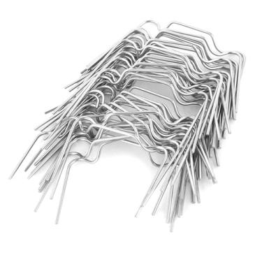 Imagem de Clipes de Vidro para Estufa – 50 Peças de Fivelas de Mola de Aço Inoxidável, Essenciais para Manutenção de Estufa