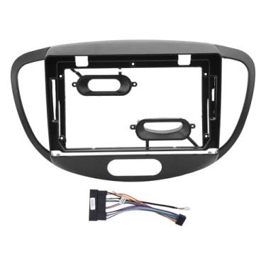 Imagem de Quadro de Painel Estéreo de Carro de 9 Polegadas Painel Estéreo de Rádio para I10 2007 a 2013, Estrutura de Painel de Navegação de Painel de Rádio Estéreo de Carro, Material ABS,