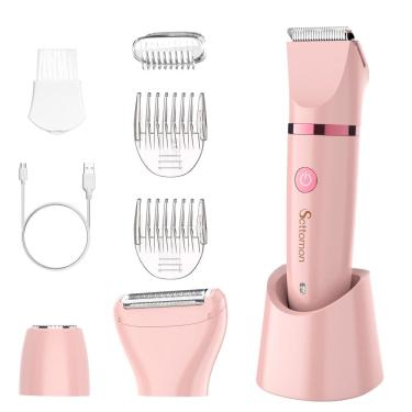 Imagem de Máquina de barbear elétrica Lady Shaver Scttomon, indolor, 3 em 1, úmida/seca