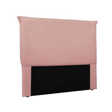 Imagem de Cabeceira Cama Box Solteiro 90 Cm Garden Veludo Rosa S04 - D'rossi