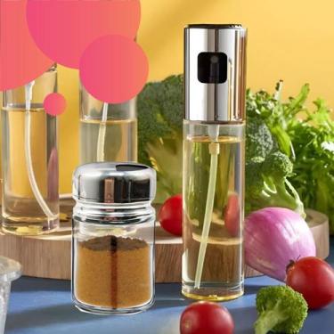 Imagem de Kit 2 Porta Temperos E 2 Pulverizadores Azeite 100ml - Dasshaus
