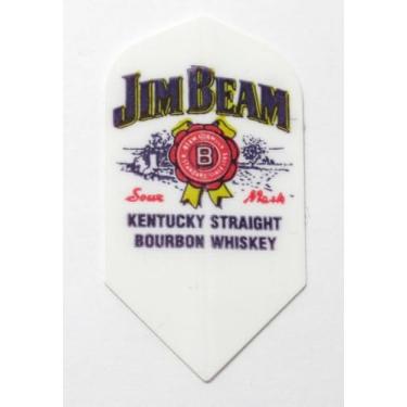 Imagem de Conjunto de 5 dardos americanos (15 voos) Jim Beam Poly Slim Dart Flight