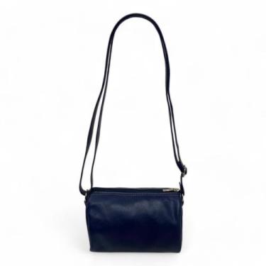 Imagem de Bolsa Bau Couro Legitimo Feminina Transversal Bls309 - Doras Bolsas, A