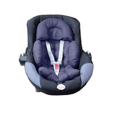 Imagem de Colchonete para Bebê Conforto e Carrinho - Azul Marinho - Laura Baby