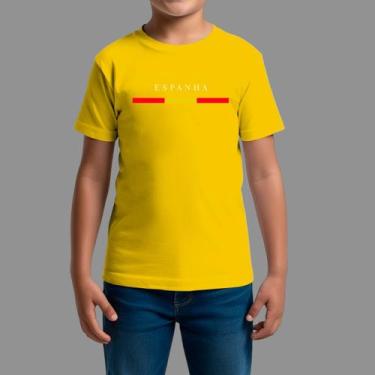 Imagem de Camiseta Infatil Masculina Streetwear Casual Gola Redonda Espanha - Ro