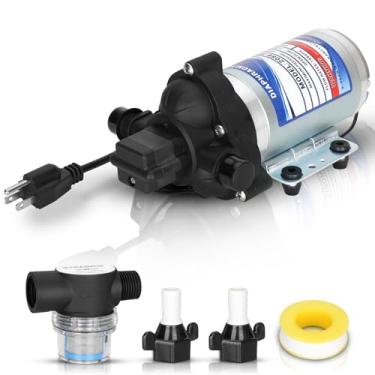 Imagem de Etespie Industrial Diaphragm Water Pump 2088-594-154, 198GPH, 115V AC, 1/2in, Portable Electric Utility Water Pump 45PSI/3.1Bar, 3.3GPM/11.4LPM, Fit for Beverage and Water Applications, Wa