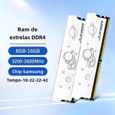 Imagem de Memória RAM DDR4 Dual Channel 8GB/16GB 3200MHz/3600MHz - Samsung/Juhor
