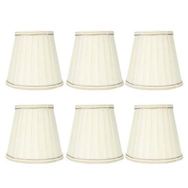 Imagem de MUNEFE Abajur de tecido, capa de luz, pequeno clipe no abajur para lustre doméstico, luminária pendente de parede, acessórios para luminária de mesa