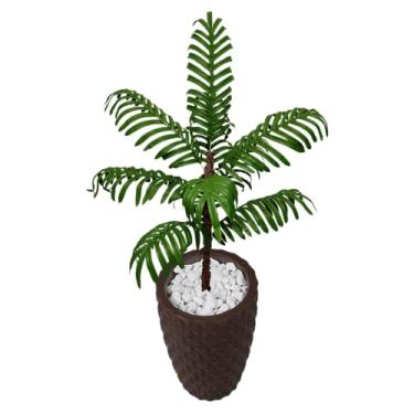 Imagem de Planta Artificial Palmeira Areca Coqueiro Vaso 3D Polietileno Decoração (3D Marrom)