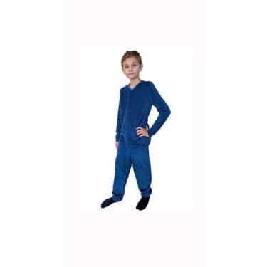 Imagem de Pijama de Inverno Infantil - Super Estilo, Azul, 3