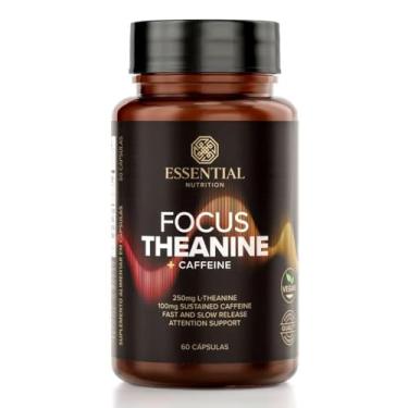 Imagem de Focus Theanine + Cafeína Essential Nutrition – 250mg L-Teanina + 100mg Cafeína Sustentada, 60 Cápsulas Veganas para Energia e Concentração