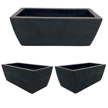 Imagem de Kit 3 Vaso Jardineira Floreira Luxo Floreira Horta Polietileno 40cm - 