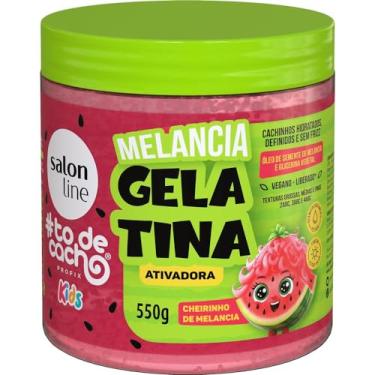 Imagem de Salon Line, Gelatina Ativadora, #TodeCacho Kids, Melancia, Vegano - Para Cabelos Ondulados, Cacheados e Crespos, 550g