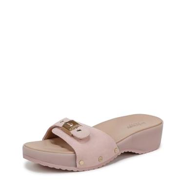 Imagem de Dr. Scholl's Sandália feminina original Flex Slide, Couro rosa blush, 39
