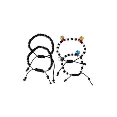 Imagem de NKT Black Nazariya para bebês meninas e meninos tamanho ajustável fio de algodão pulseira Nazar preta para mãos e pés para bebês recém-nascidos (0-1 ano) pacote com 2 pares, BABY AND BOYS, Algodão