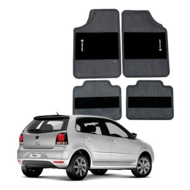 Imagem de Tapete Automotivo Carro Logo Bordado Volkswagen Polo Volks - OESTESOM