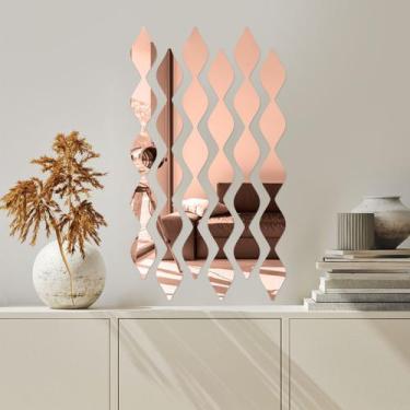 Imagem de Espelho Decorativo Cortina Bronze - Inove Papéis de Parede