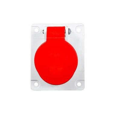 Imagem de Tomada De Embutir 4p+t 32a 380/440v Vermelho N5246 - Steck, VERMELHO