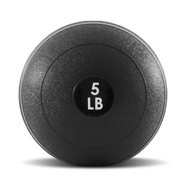 Imagem de ProsourceFit Bolas para medicamentos Slam 2,25 kg com aderência texturizada suave para exercícios de Crossfit, força e condicionamento, exercícios cardiovasculares e núcleo (ps-2220-csb-5)