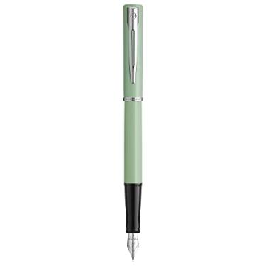 Imagem de Waterman Caneta-tinteiro Allure | Verde-menta mate com acabamento cromado | Ponta fina de aço inoxidável | Tinta azul | Com caixa de presente