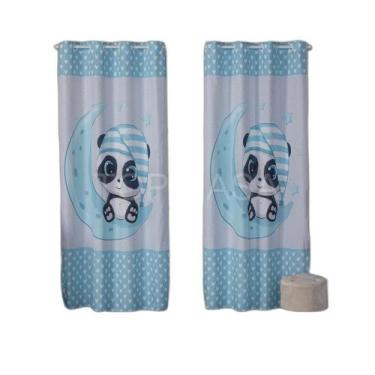 Imagem de Cortina Para Quarto/ Sala E Decoração Nuvem Rosa 3.00X2.20 - La Casa