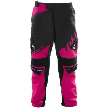 Imagem de Calça Infantil Trilha - Pro Tork Factory Edition Neon, Preto, Rosa, 8