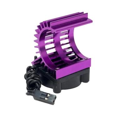 Imagem de Dissipador De Calor De Alumínio Para Motor De Carro RC Com Ventilador 