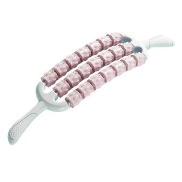 Imagem de menolana Bastão de massagem corporal com rolo muscular para homens e mulheres, prático para atletas, equipamento de ginástica, ferramenta de massagem com rolo