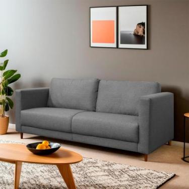 Imagem de Sofá Fixo Living Lisboa 2 Lugares 140cm D28 Linho - SOFA STORE, Linho 
