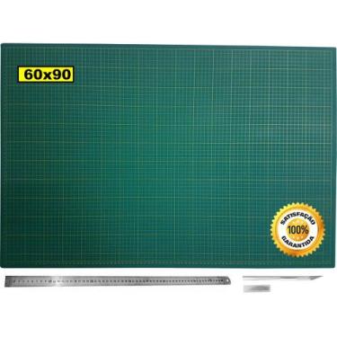 Imagem de Base Corte A1 90x60 Régua Inox 60 Estilete Bisturi Precisão - De Acord