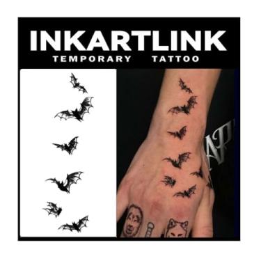 Imagem de INKARTLINK 2 Folhas De Tatuagens Semipermanentes Médias, Desenhos Artísticos Temporários Para Adultos, Lembrancinhas Festa, À Prova D'Água, Realistas, Sem Adesivo, Antirreflexo, Duram 1 A Semanas (B